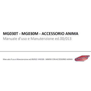 Manuale curvatubi ercolina MG030M-MG030T